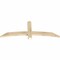 Ekena Millwork Bellingham Rough Sawn Timber Gable Bracket, Douglas Fir, 60"W x 22"H x 2"D x 4"F, 9/12 Pitch GBW060X22X0204BEL00RDF - alternate 2